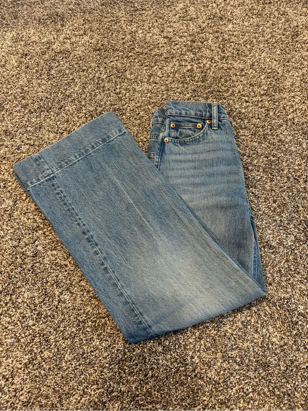 J. Crew Medium Blue Straight-Leg Women's Jeans